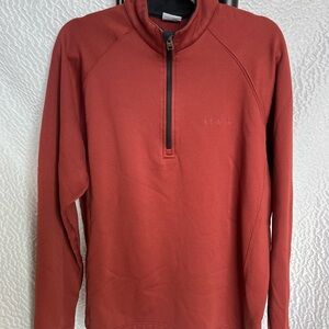 Columbia Men's Red Half Zip Sweater